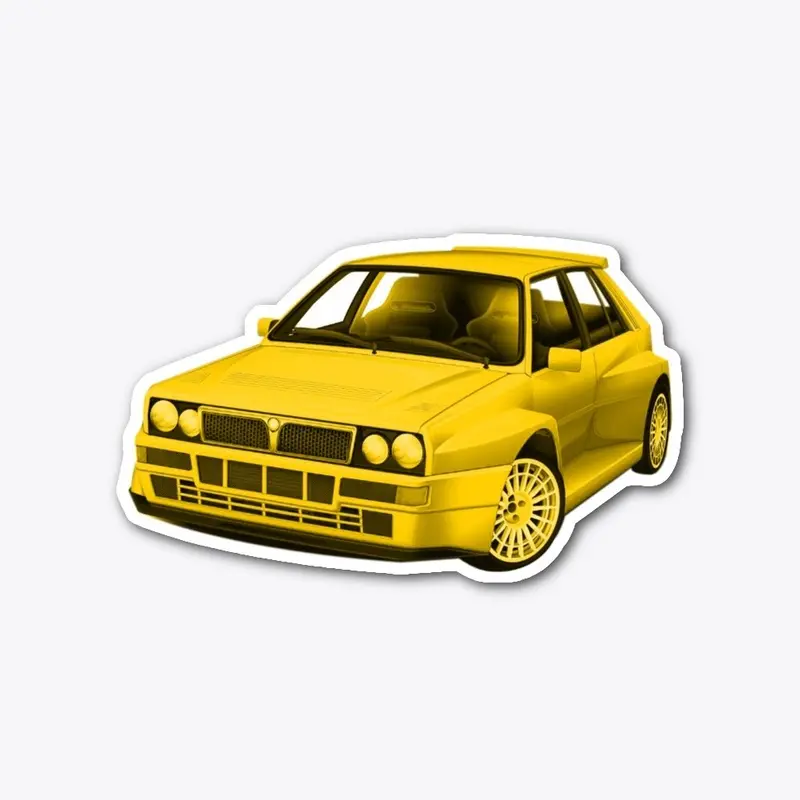 Lancia Delta Evo Yellow