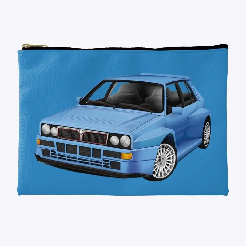 Lancia Delta Evo Cartoon Azzurra